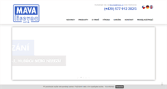 Desktop Screenshot of mava.cz