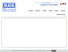 Tablet Screenshot of mava.cz